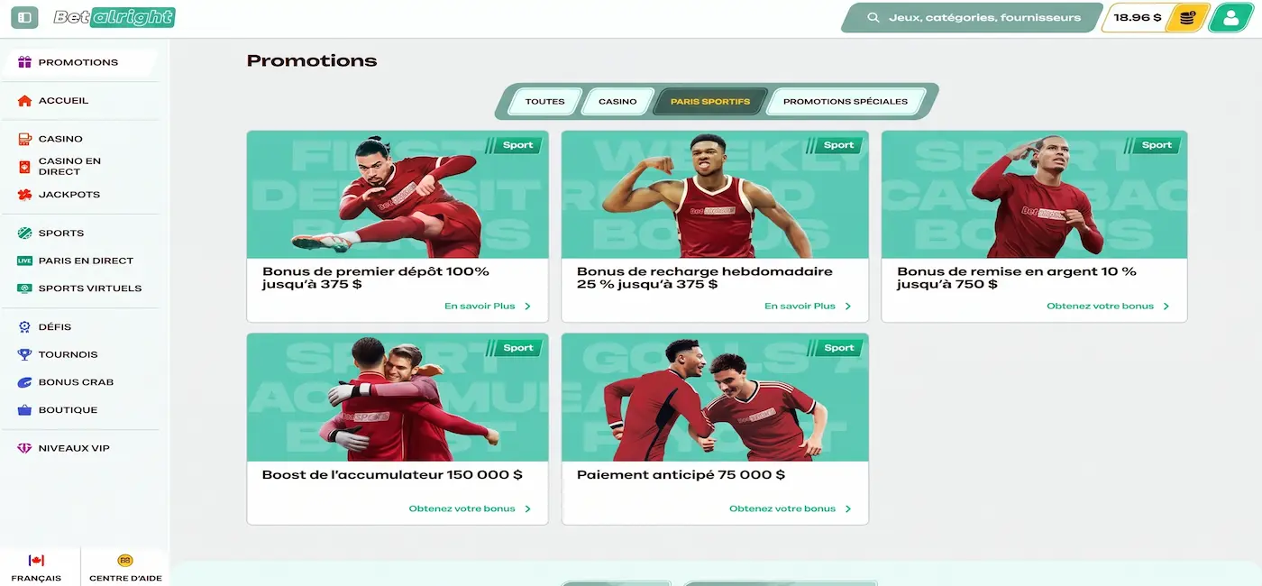 Betalright sports betting